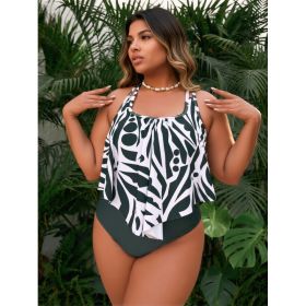 Women's Two-piece Casual Swimsuit --KA-P801-06 (Option: 4XL)